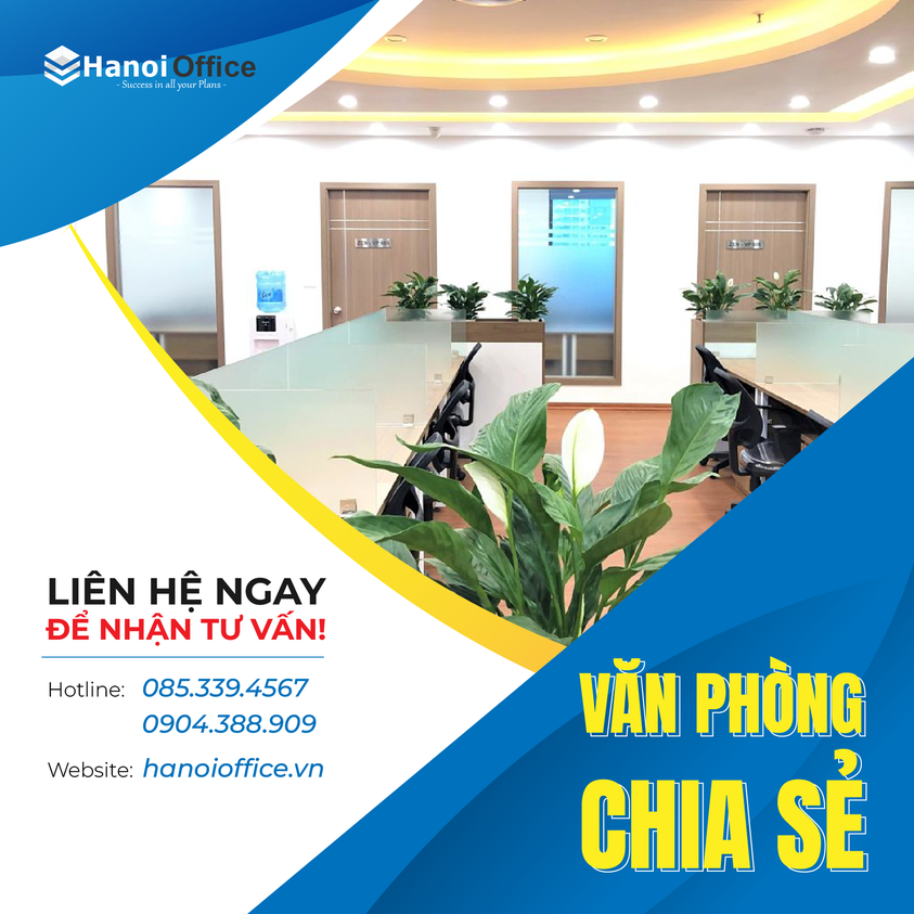 Văn phòng chia sẻ giá rẻ tại Hanoi Office