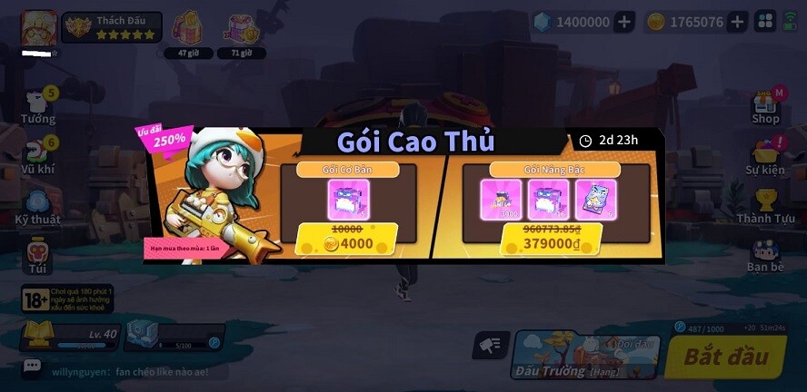 Đấu Trường Kỳ Lạ mod hack bất tử bug kim cương 315871365_1270713283707782_2613866079820032417_n