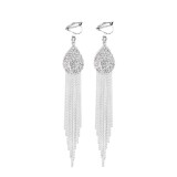3-Rhinestone-Crystal-Tassel-Teardrop-Shape-Clip-on-Earrings-for-Women-Fashion-Vintage-No-Pierced-Earrings-Arrivaldce8aaeb3c641504