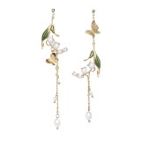 Chinese-Style-Forest-Retro-Lily-of-The-Valley-Earrings-Asymmetric-Pearl-Butterfly-Long-Tassel-Clip-Earrings-Without-Piercing23a3497de47b7862