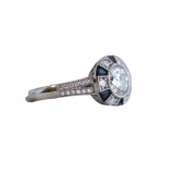 Genuine-Silver-Color-Forever-Clear-Blue-Circle-Round-Finger-Rings-For-Women-Jewelry7c89dbb5de584b01