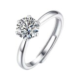 Six-Claws-Copper-Plated-Silver-8mm-2-Carat-Adjustable-Women-Female-Ring-Resizeable-Wedding-Finger-Jewelry47b1bca8d5393dce