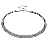 2-Women-Diamante-Rhinestone-Choker-Necklace-Silver-Color-Wedding-Bridal-Party-Crystal-Collar-Choker-Chain-Necklace-Jewelryaf66e19b12354be3
