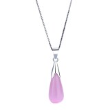 1-925-Silver-Needle-Woman-Fashion-Jewelry-Water-Drop-Shape-Moonstone-Pendant-Necklace-Length-17.7inch47885e5bb68d4498