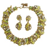 9-Green-Crystal-Rhinestone-Large-Collar-Big-Choker-Necklace-Women-Statement-Indian-Necklace-Jewelrye23d0a625f3322d8