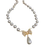 Korea-Rhinestones-Shiny-Fashion-Beautiful-Pearl-Bow-Necklace-Womens-Party-Jewelry-Exquisite-Giftsf3a5b7ddb5d7861c
