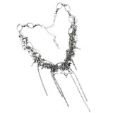 Korean-Fashion-Shiny-Rhinestone-Star-Pentagram-Charms-Choker-Necklace-for-Women-Bling-Crystal-Neck-Chain-Tassel-Wedding-Jewelry777c29605827e5df