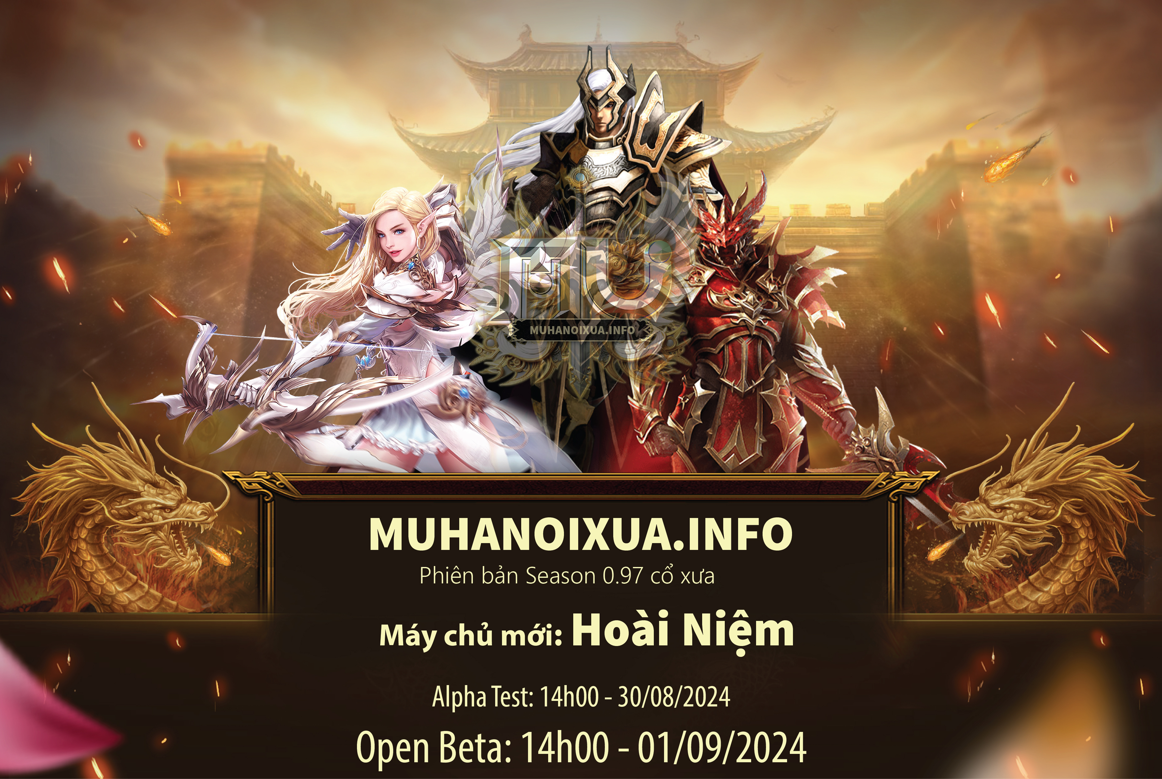 Mu mới ra, MU Hà Nội Xưa 0.97D, muhanoixua.info, Mu Online, Mu Season 1 (0.36 - 0.97D) mới ra, Mu Test tháng 08 2024, Server phi thương mại, không nạp tiền, Mu Online Season 1 (0.36 - 0.97D)